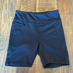 Black Tek Gear Bike Shorts Girls Size M (8) EUC